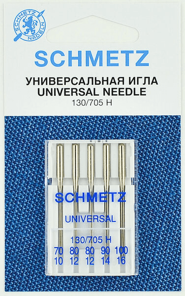 Иглы Schmetz универсальные (70x1, 80x2, 90x1, 100х1), 5 шт в Истре